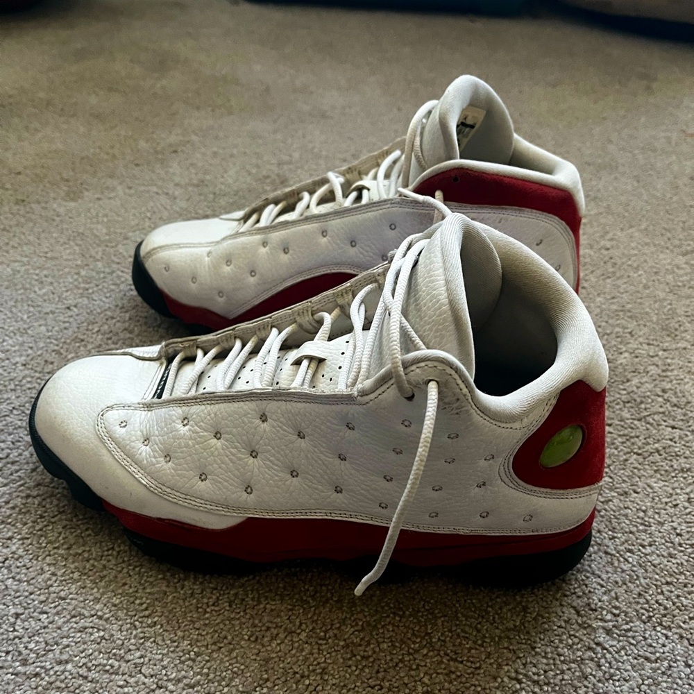 Nike Air Jordan 13 Retro White Red Sneakers